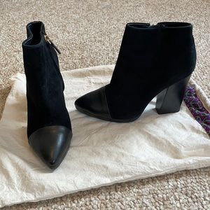 Tory Burch Black Heeled Booties